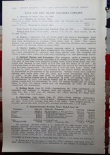~1910 Annual Train Report GULF & SHIP ISLAND RAILROAD Gulfport Jackson Maxie MS picture
