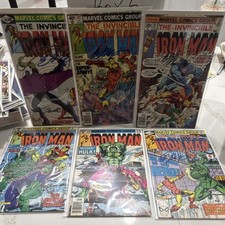 Iron man signed Lot issue 91,127,131,132,135,146 All signed picture