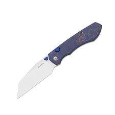 Kizer Wharning Folding Pocket Knife N690 Blade Vortex Pattern Micarta  Handle picture