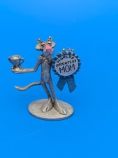 Spoontiques Pink Panther WORLDS GREATEST MOM REWARD Pewter Figurine A84 Vtg 1982 picture