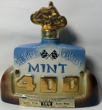 Vintage Rare 1971 Del Webb's Las Vegas Race Mint 400 Jim Beam Decanter, Whiskey picture