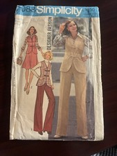 Simplicity7088VintageSewingPatterns WomenVest/BiasSkirt/PantsMISSINGINSTRUCTIONS picture
