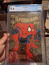 Spiderman 1 cgc 9.6 Marvel 1990 GOLD Edition Todd McFarlane cover story art WP picture