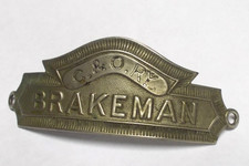 Vintage C&O RY Railroad Brakeman Hat Badge picture