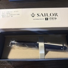 Sailor 1911 Casual L Stable Fountain Pen in Muted Blue, Gold Trim, Medium Point picture
