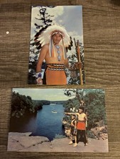 Wisconsin Dells Vintage 1960’s Postcards Chief Lone Tree “High Rock” View  picture
