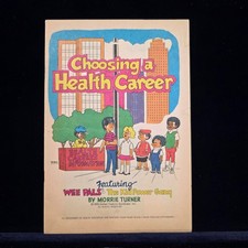 Choosing a Health Career 1979 Wee Pals Morrie Turner Government Promo Comic 8.0 picture