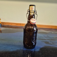 Vintage Grolsch Amber Brown Empty Beer Bottle Swing Top Porcelain Flip Cap picture