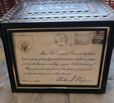 framed personal letter from the White House, dated thanking Mr. Urban C. Faber picture