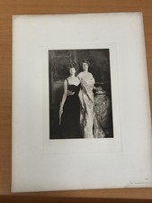 1903 John Singer Sargent The Misses Wertheimer Antique Photogravure 17.5