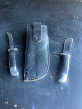 Vtg 2 Liner 1967-72 Buck 115 Twin Set 103 118 Fixed Blade Hunting Knife Primo picture