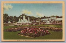 Garfield Park Sunken Gardens Greenhouse Indianapolis Indiana Postcard picture