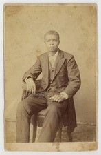 Handsome African American Teen 1870 Dapper Young Preppy Black Man Teenager Photo picture