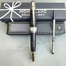MONTBLANC Writers Edition Antoine de Saint-Exupéry Black Rollerball Pen Rare picture