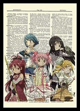 Puella Magi Madoka Magica Anime Dictionary Art Print Poster Picture Kanami Akemi picture