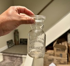 Willow Farms Dairy Warner Westminster MD Permit 7818 CreamTop 1/2 Pt Milk Bottle picture