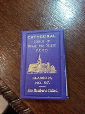 1925 Life Member Cathedral Council Royal Select Masters  Freemasonry masonic/989 picture