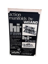 1971 Weiand Hi-Ram Hi-Rise Intake Manifolds Vintage Print Ad Ford picture