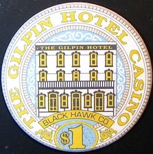 Gilpin. $1 Casino Token. Black Hawk, CO. J75. picture