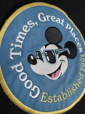Large Embroidered Disney Vacation Club Patch Sew-On DVC ~6.75” Mickey Mouse picture
