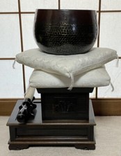 Japanese Vintage Buddhist Equipment ORIN set SOKA-GAKKAI D24.5cm SHOWA retro　 picture