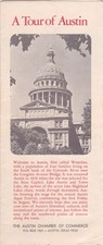 1970's Austin Texas Map and Tour Guide Brochure picture