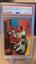 1985 Hasbro Transformers #56 Ironhide at the Laser Gun PSA 10 - OPTIMUS PRIME picture