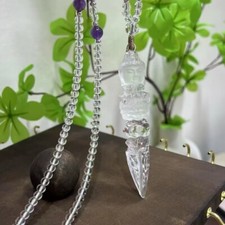 Pure Natural White Crystal vajra Pendant picture