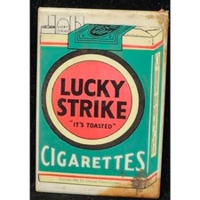 Vintage 1908 Lucky Strike Cigarettes Pocket Mirror Tobacco Advertising Rare picture