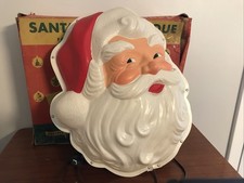 Vintage 1950s Paramount Santa Claus Plaque Vinylite Plastic Wall Light WORKS picture