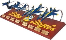 USN Blue Angels Team 8 Airplane Demo Fleet Desk Top Display 1/72 SC Jet Model picture