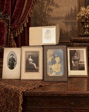 Antique Michigan Cabinet Card Portrait Lot 5pc Women Detroit Monroe 1900-1910 picture