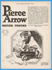 1922 Pierce Arrow Motor Trucks Dump Truck Mine Shovel MacLelland Barclay Art Ad picture
