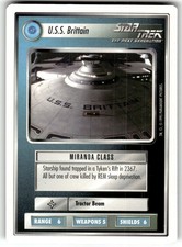 1995 Star Trek Unlimited Premiere Card Federation Ship U.S.S. Brittain picture