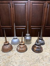 Lot Of 6 Vintage Oiler Cans 4 Are Eagle 2 Are Unmarked picture