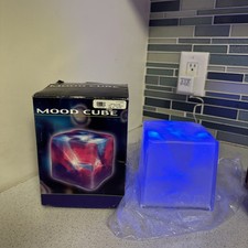 Spencer Gifts MOOD CUBE Light Lamp Decor Novelty VTG Y2K 00s Rare 🔥 picture