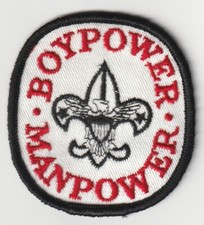 VINTAGE BOY SCOUT PATCH - BOYPOWER - MANPOWER - 3
