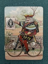 1890s Bicycle Playing Cards Mechanical Score Keeper Trade Card Providence RI picture