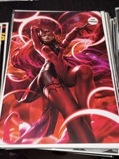 AVENGERS #1 (2023) 1:50 DERRICK CHEW SCARLET WITCH VIRGIN VARIANT picture
