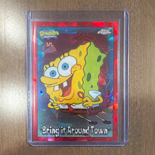2025 Topps Chrome SpongeBob SquarePants #85 Bring It Around Town Red 3/5 picture