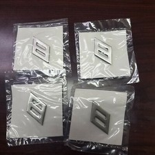 YOU GET 4 NAVY SEAMAN GRADE INSIGNIA - RIGHT COLLAR, SILVER, NIP DATED 1990'S picture