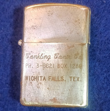 Vintage Conkling Cont. Co. Wichita Falls TX Advertising Cigarette Lighter picture