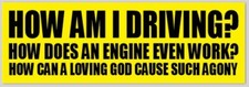 FUNNY BUMPER STICKER DECAL 