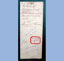1904 antique DEED garr eliz HALL HERRMANN springfield pa fayette co HANDWRITTEN picture