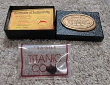 RMS Titanic Authentic Coal 2000 Recovery Expedition Centennial 1912-2012 COA Box picture