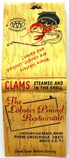 1950s The Lobster Pound Restaurant Matchbook Lincolnville Maine Seafood picture