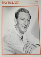 Ray Bolger Picture Card Hollywood Film Star Vtg Wall Art Decor The Wizard of Oz picture