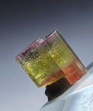 Very Rare Purple Cap Orange Watermelon Tourmaline Crystal Raw Natural Specimen picture