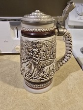 Avon Beer Stein American West Handcrafted 1980 Ceramarte Vintage, Made in Brazil picture