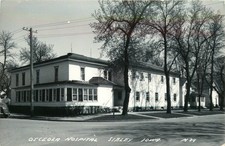 Osceola Hospital Sibley Iowa Vintage RPPC  Postcard picture